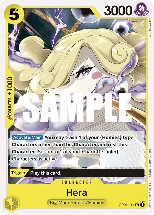 Hera UC Kingdoms of Intrigue OP04-111 NM