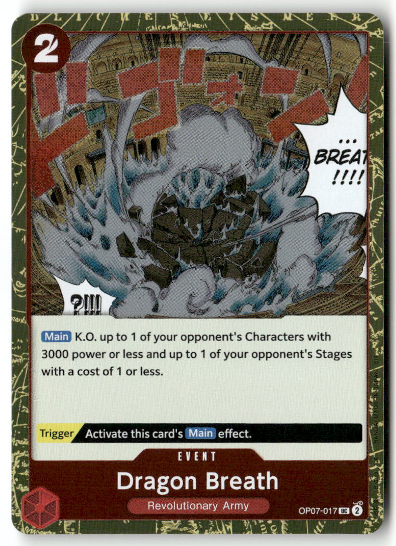 Dragon Breath UC 500 Years in the Future Pre-Release Cards OP07-017 NM