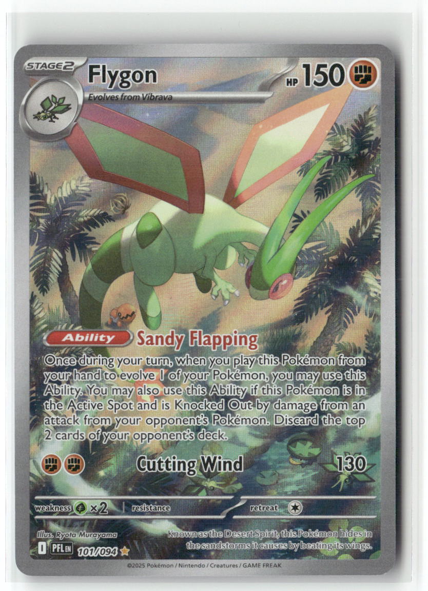 Flygon Illustration Rare ME02: Phantasmal Flames 101/094 NM
