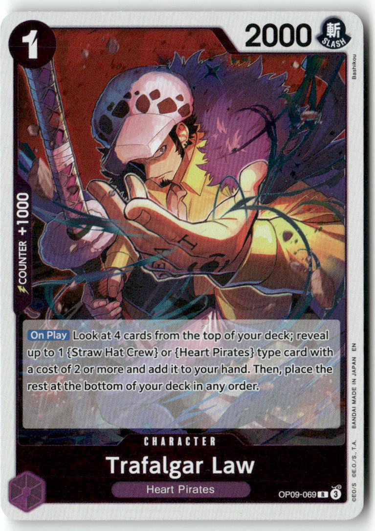 Trafalgar Law (069) R Emperors in the New World OP09-069 NM