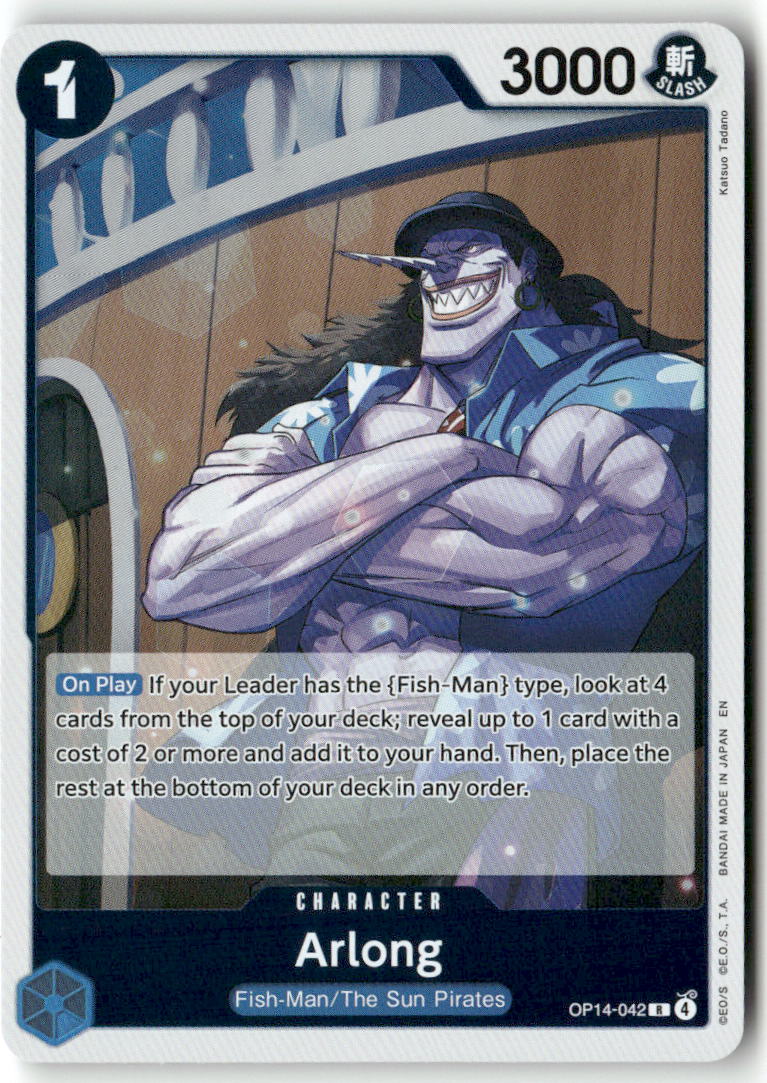 Arlong R The Azure Sea's Seven OP14-042 NM