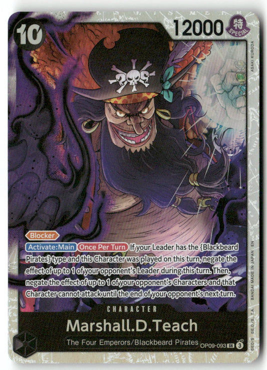 Marshall.D.Teach -  (Reprint) SR Premium Booster -The Best- Vol. 2 OP09-093 NM