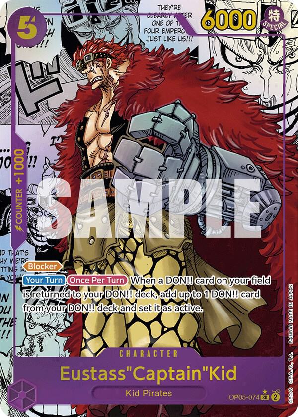 Eustass"Captain"Kid (Alternate Art) (Manga) SR Awakening of the New Era OP05-074 NM