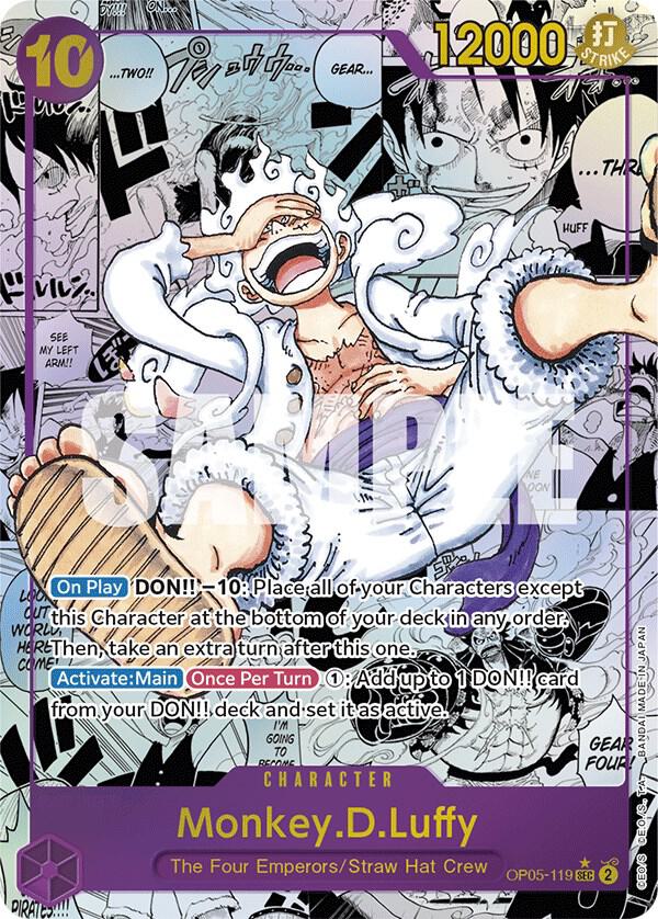 Monkey.D.Luffy (119) (Alternate Art) (Manga) SEC Awakening of the New Era OP05-119 NM