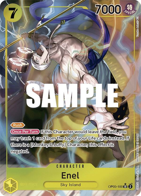 Enel (100) (Alternate Art) SR Awakening of the New Era OP05-100 NM