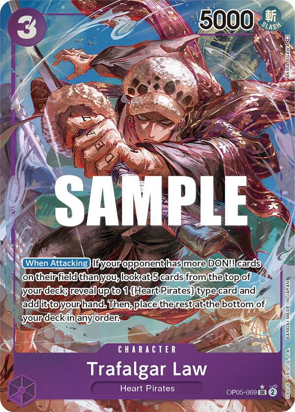 Trafalgar Law (Alternate Art) (069) SR Awakening of the New Era OP05-069 NM