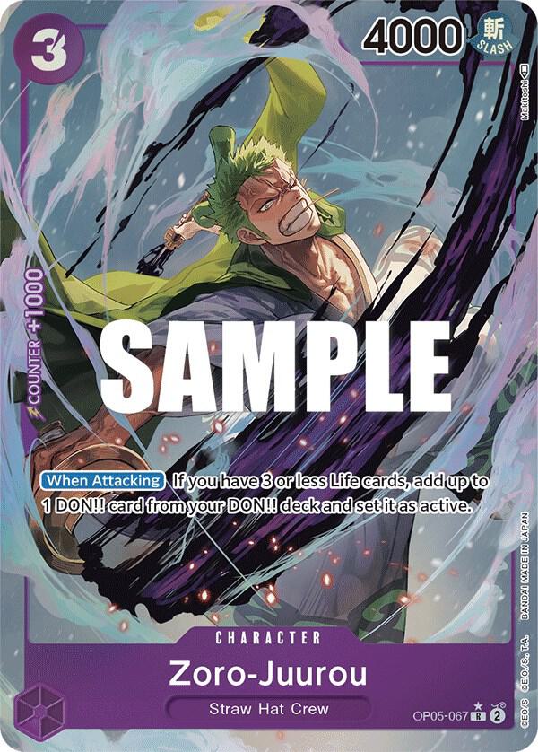 Zoro-Juurou (Alternate Art) R Awakening of the New Era OP05-067 NM