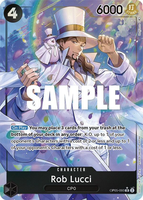 Rob Lucci (093) (Alternate Art) SR Awakening of the New Era OP05-093 NM