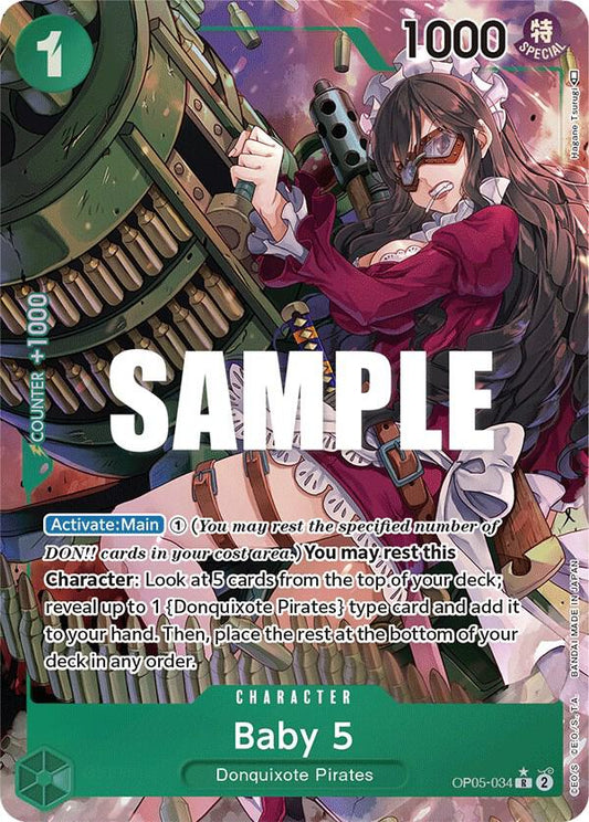 Baby 5 (034) (Alternate Art) R Awakening of the New Era OP05-034 NM
