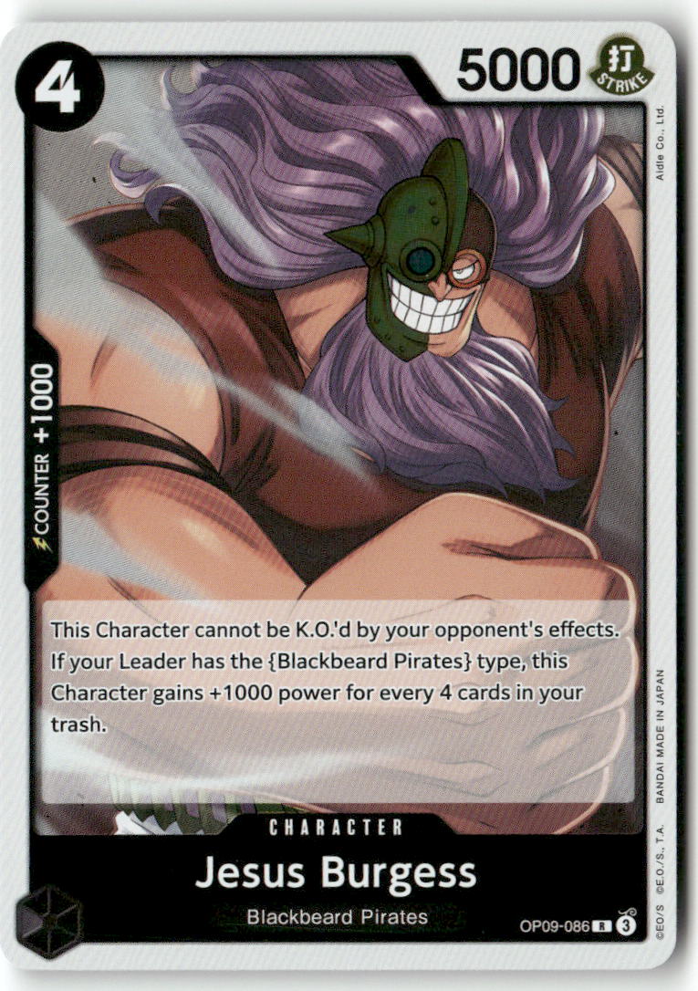 Jesus Burgess (Reprint) R Premium Booster -The Best- Vol. 2 OP09-086 NM