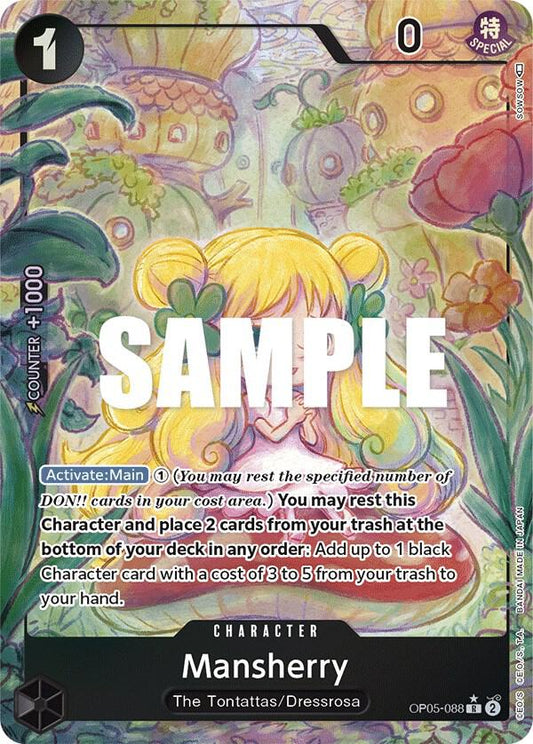 Mansherry (Alternate Art) R Awakening of the New Era OP05-088 NM