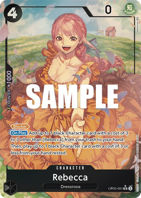 Rebecca (Alternate Art) SR Awakening of the New Era OP05-091 NM