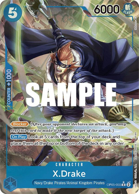 X.Drake (Alternate Art) R Awakening of the New Era OP05-055 NM