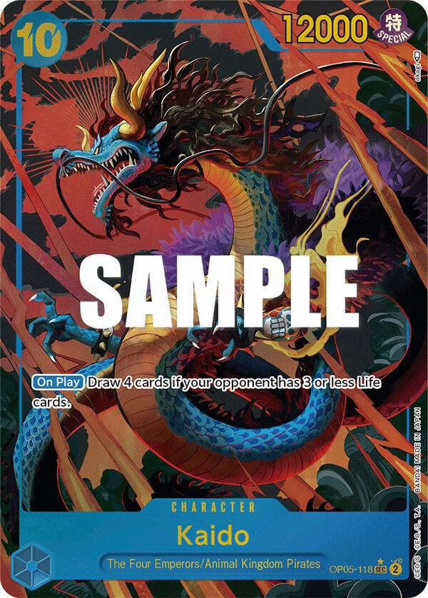 Kaido (118) (Alternate Art) SEC Awakening of the New Era OP05-118 NM