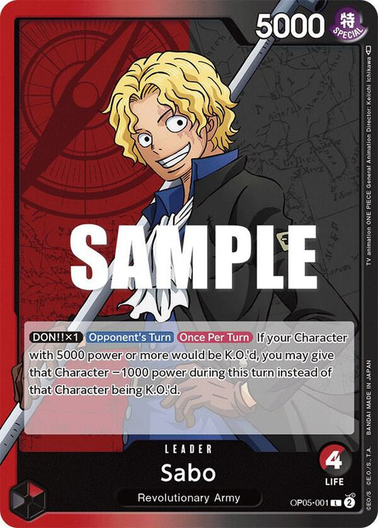 Sabo (001) L Awakening of the New Era OP05-001 NM