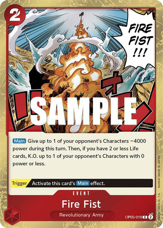 Fire Fist R Awakening of the New Era OP05-019 NM