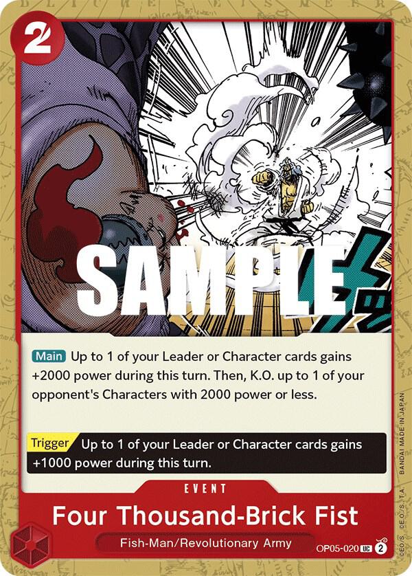 Four Thousand-Brick Fist UC Awakening of the New Era OP05-020 NM
