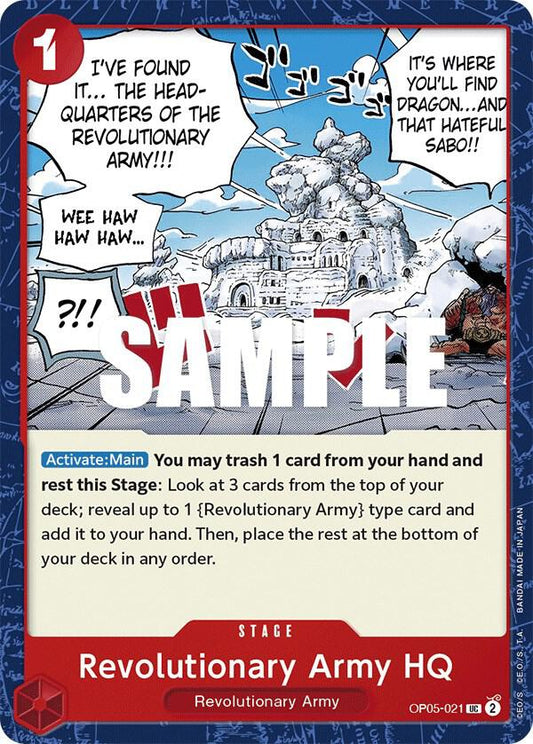 Revolutionary Army HQ UC Awakening of the New Era OP05-021 NM