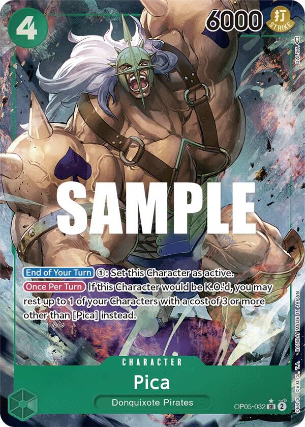 Pica (Alternate Art) SR Awakening of the New Era OP05-032 NM