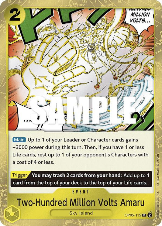 Two-Hundred Million Volts Amaru R Awakening of the New Era OP05-115 NM