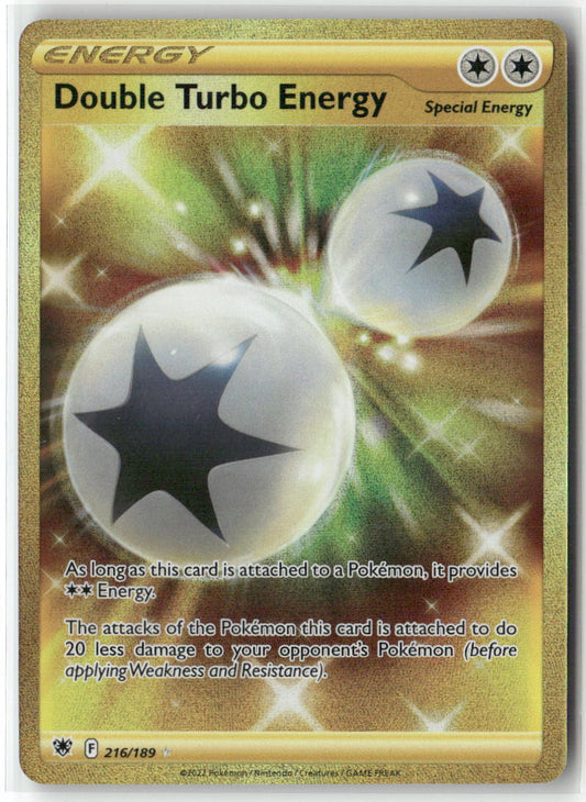 Double Turbo Energy (Secret) Secret Rare SWSH10: Astral Radiance 216/189 NM
