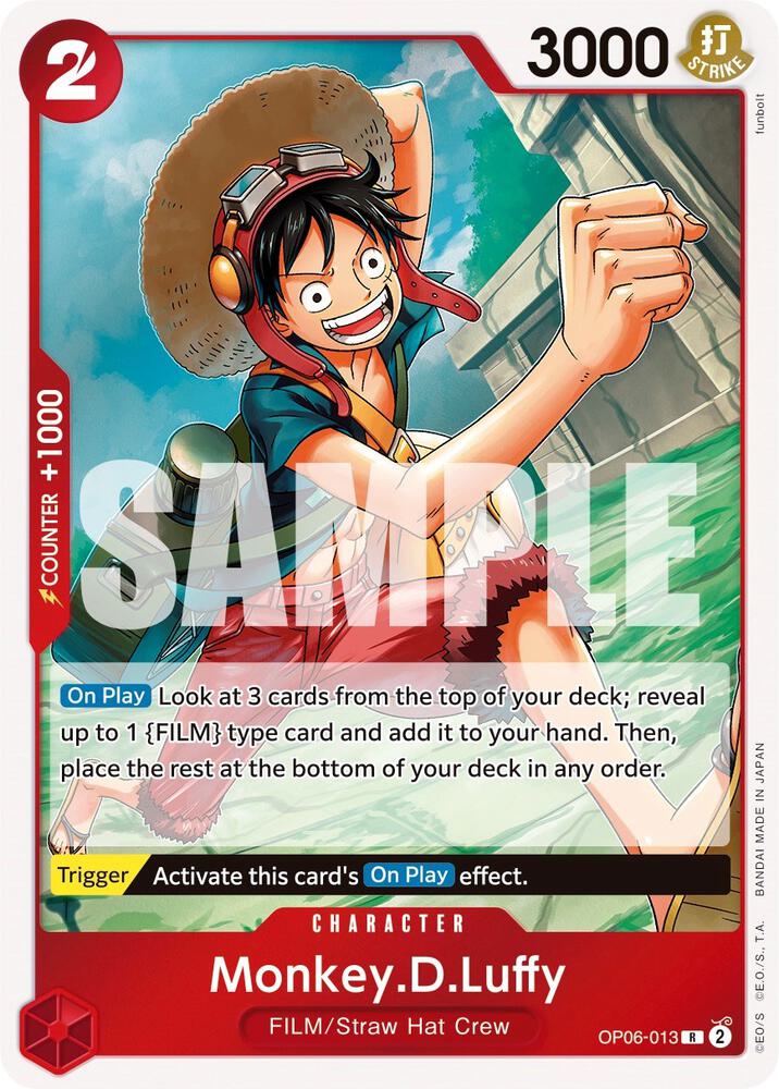Monkey.D.Luffy R Wings of the Captain OP06-013 NM