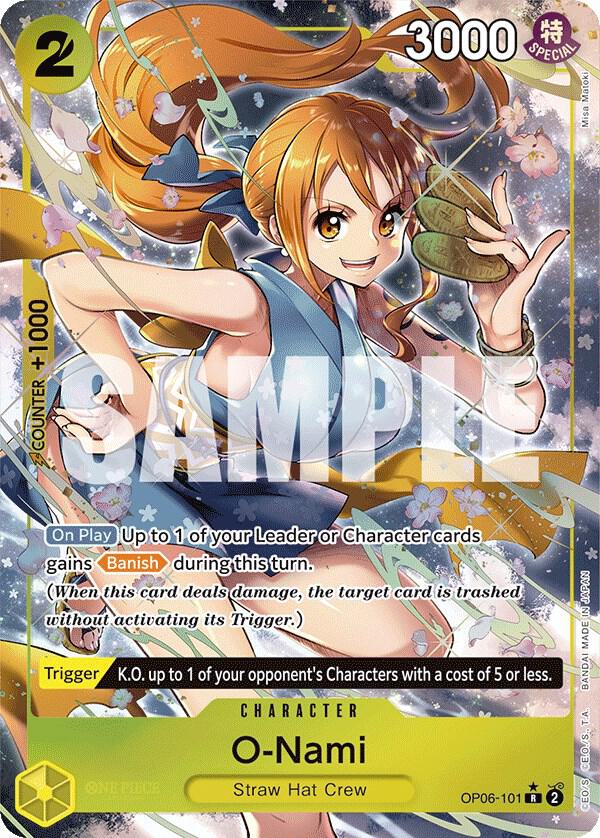 O-Nami (Alternate Art) R Wings of the Captain OP06-101 NM