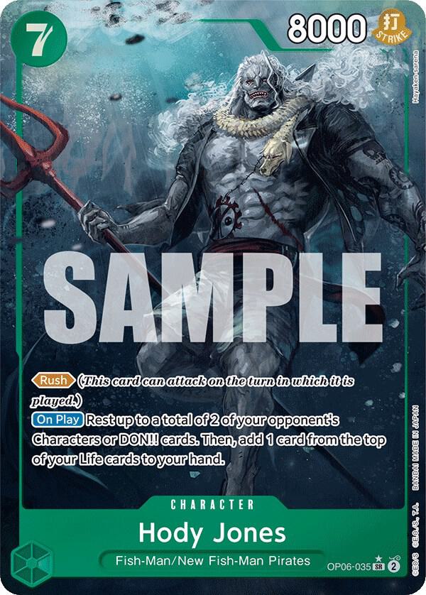 Hody Jones (035) (Alternate Art) SR Wings of the Captain OP06-035 NM