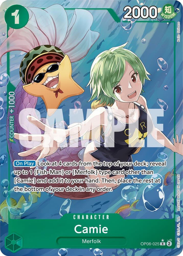 Camie (Alternate Art) R Wings of the Captain OP06-025 NM