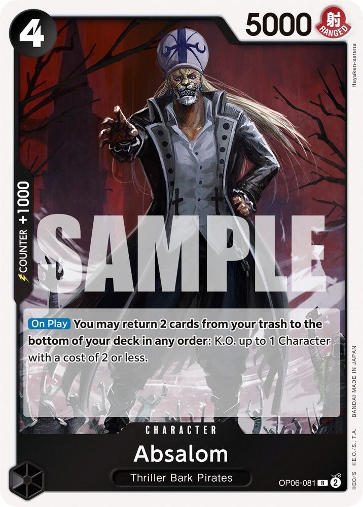 Absalom R Wings of the Captain OP06-081 NM