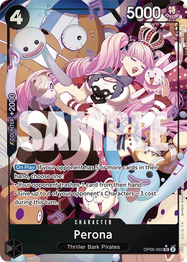 Perona (093) (Alternate Art) SR Wings of the Captain OP06-093 NM