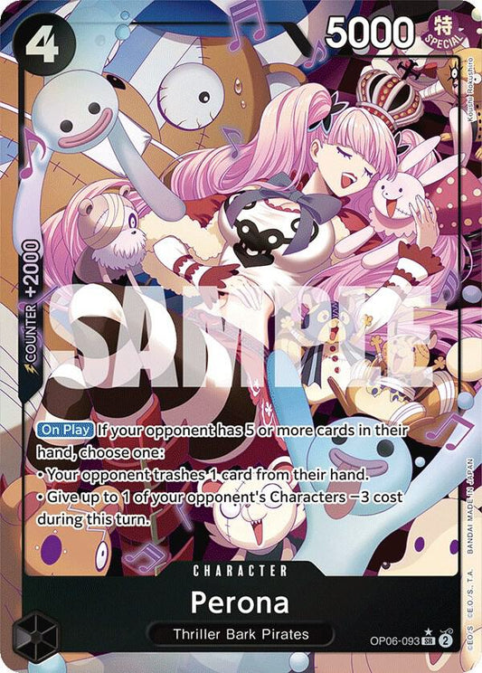 Perona (093) (Alternate Art) SR Wings of the Captain OP06-093 NM