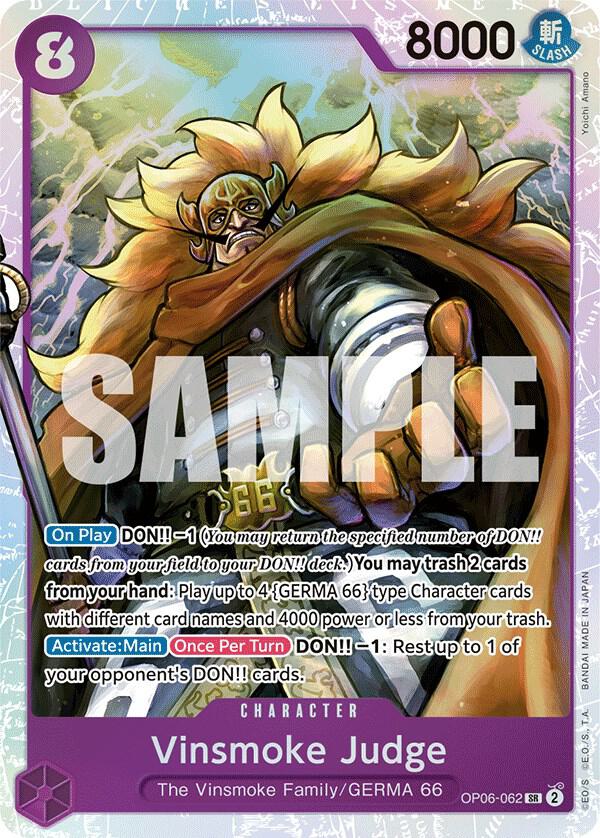 Vinsmoke Judge SR Wings of the Captain OP06-062 NM