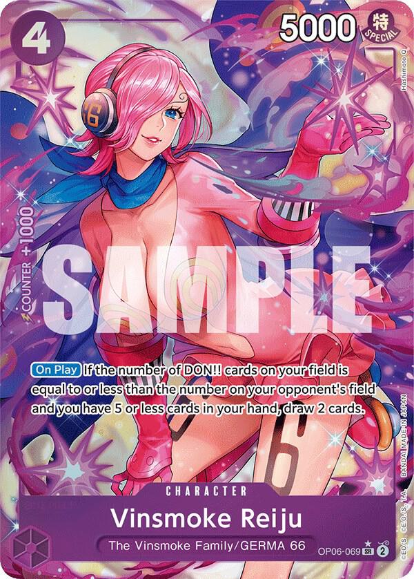 Vinsmoke Reiju (069) (Alternate Art) SR Wings of the Captain OP06-069 NM