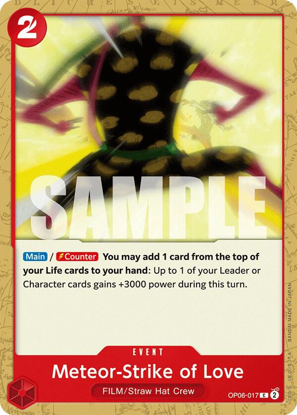 Meteor-Strike of Love C Wings of the Captain OP06-017 NM