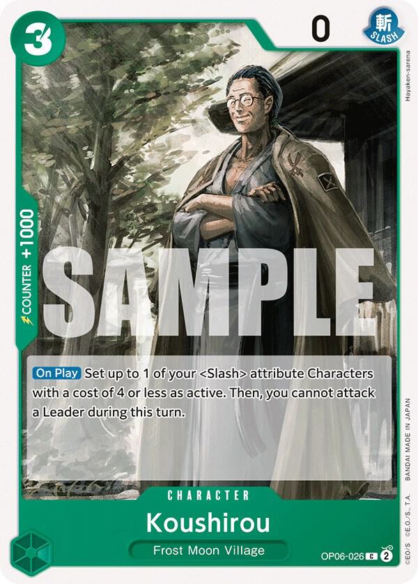 Koushirou C Wings of the Captain OP06-026 NM