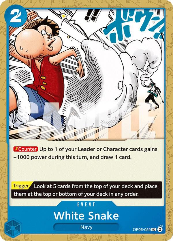 White Snake UC Wings of the Captain OP06-059 NM