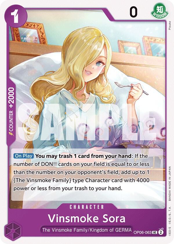 Vinsmoke Sora UC Wings of the Captain OP06-063 NM