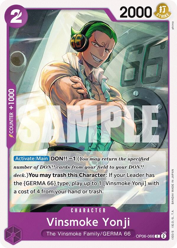 Vinsmoke Yonji (066) C Wings of the Captain OP06-066 NM