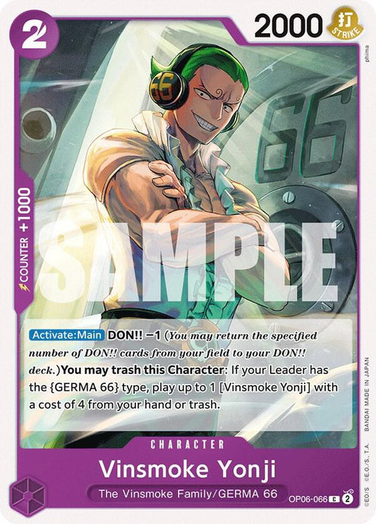 Vinsmoke Yonji (066) C Wings of the Captain OP06-066 NM