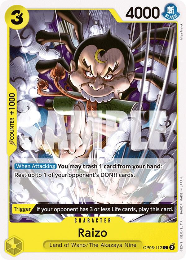 Raizo C Wings of the Captain OP06-112 NM