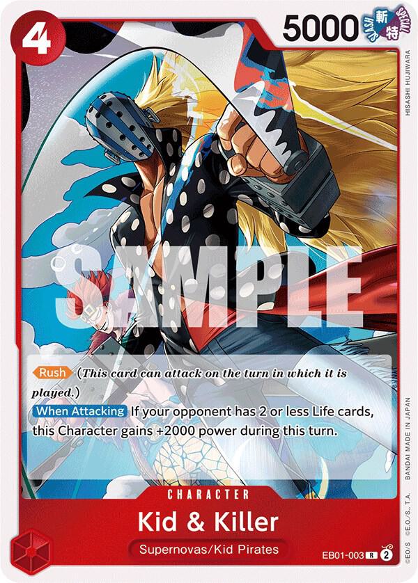 Kid & Killer R Extra Booster: Memorial Collection EB01-003 NM