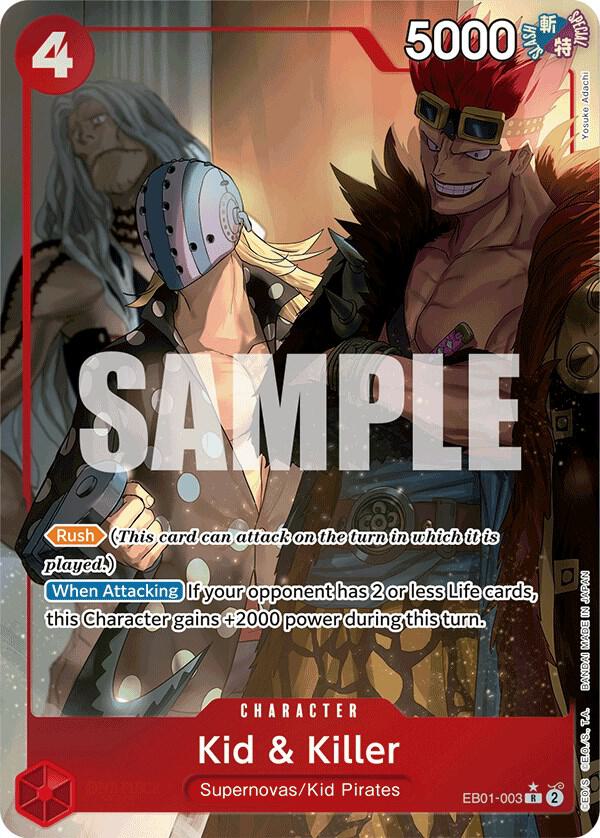Kid & Killer (Alternate Art) R Extra Booster: Memorial Collection EB01-003 NM