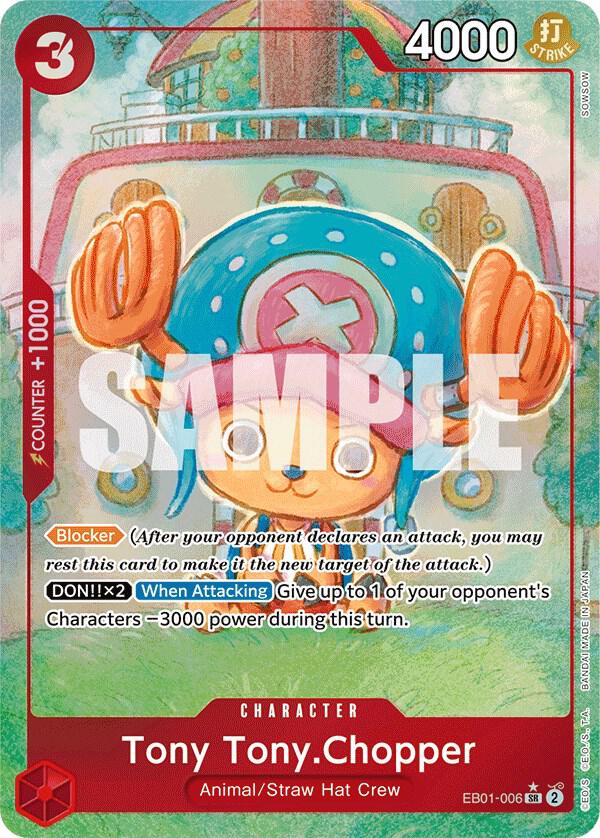 Tony Tony.Chopper (Alternate Art) SR Extra Booster: Memorial Collection EB01-006 NM