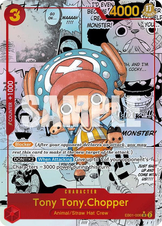 Tony Tony.Chopper (Alternate Art) (Manga) SR Extra Booster: Memorial Collection EB01-006 NM