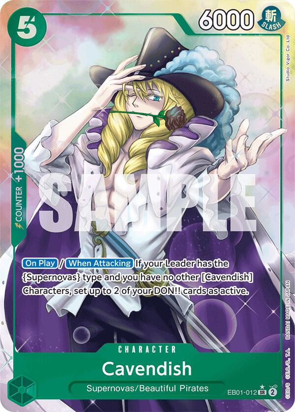 Cavendish (Alternate Art) SR Extra Booster: Memorial Collection EB01-012 NM
