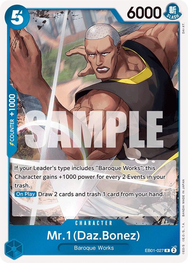 Mr. 1 (Daz.Bonez) R Extra Booster: Memorial Collection EB01-027 NM