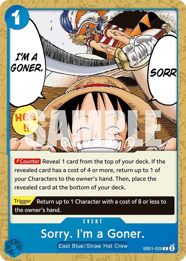 Sorry. I'm a Goner. C Extra Booster: Memorial Collection EB01-029 NM