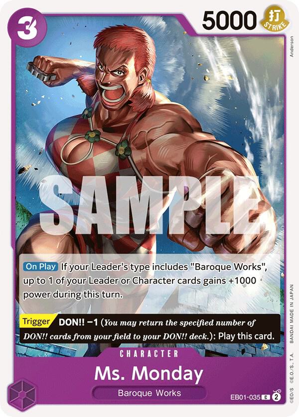 Ms. Monday C Extra Booster: Memorial Collection EB01-035 NM