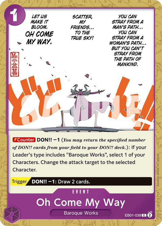 Oh Come My Way C Extra Booster: Memorial Collection EB01-038 NM